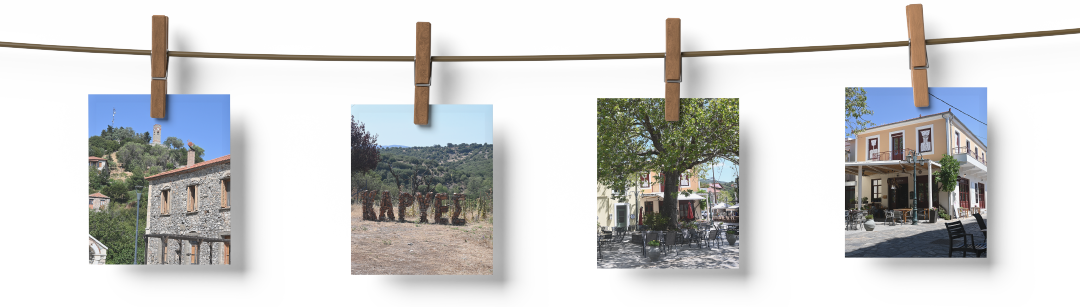 Διακοσμητική φωτογραφία για τις Καρυές Λακωνίας – το κεντρικό χωριό χτισμένο σε υψόμετρο, με θέα στον Πάρνωνα και στο παραδοσιακό ελληνικό τοπίο.
